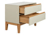 Lars Wide Bedside Table Cashmere