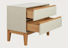 Lars Wide Bedside Table Cashmere