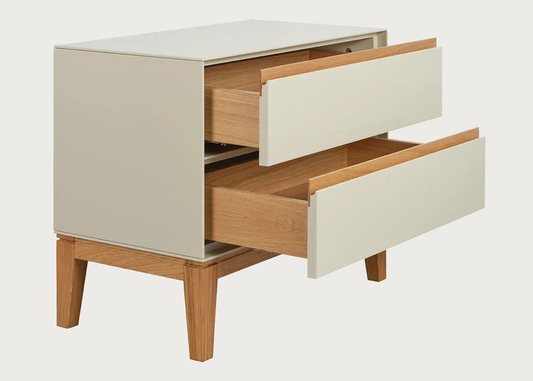 Lars Wide Bedside Table Cashmere
