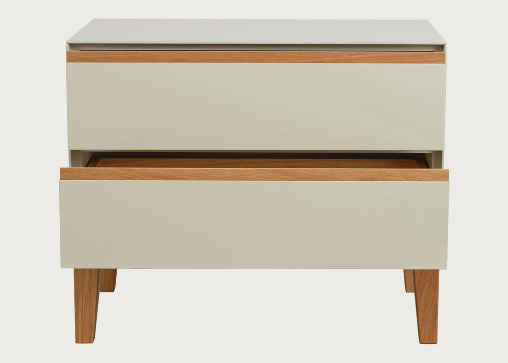 Lars Wide Bedside Table Cashmere