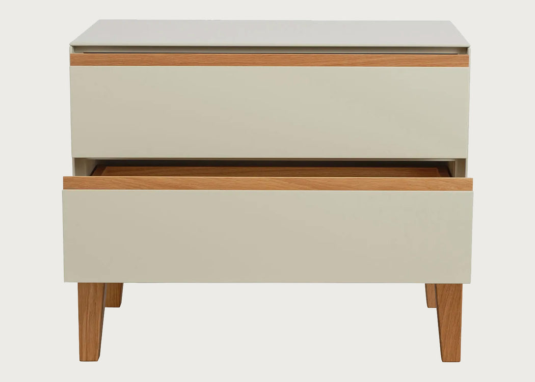 Lars Wide Bedside Table Cashmere