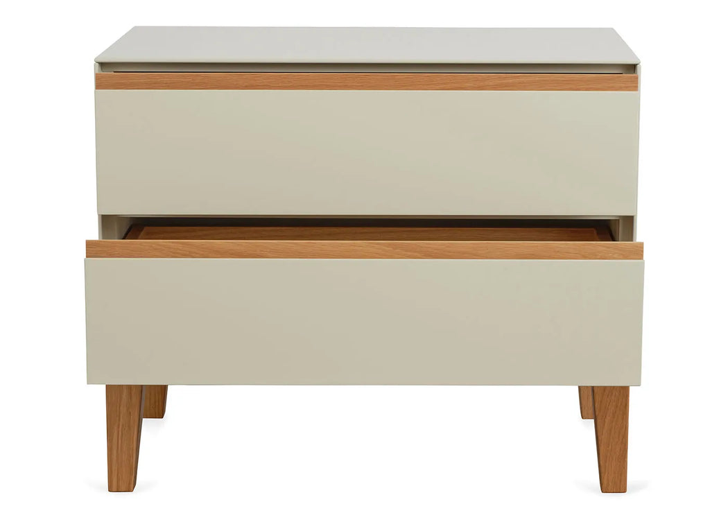 Lars Wide Bedside Table Cashmere