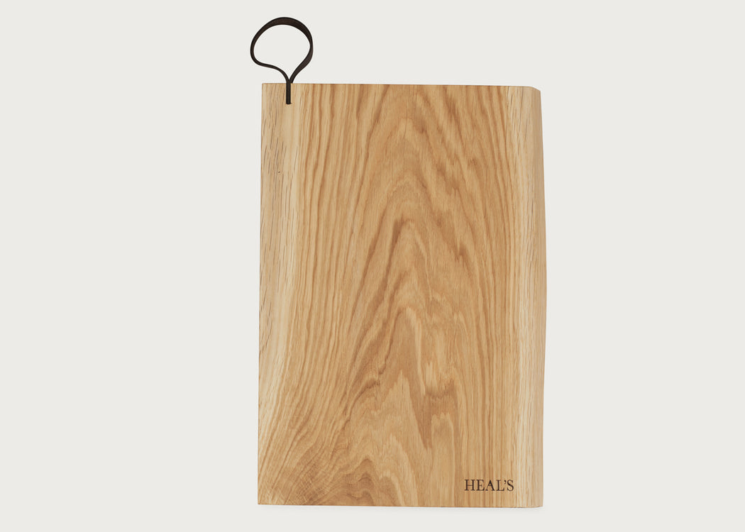 Leather Loop Oak Chopping Board