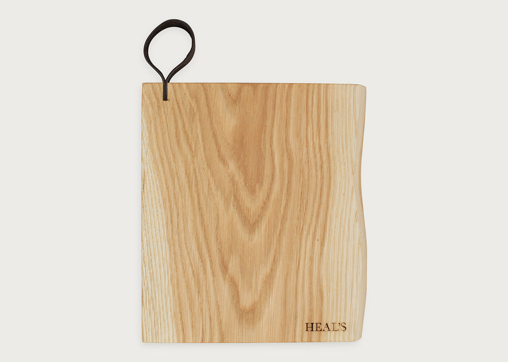 Leather Loop Oak Chopping Board