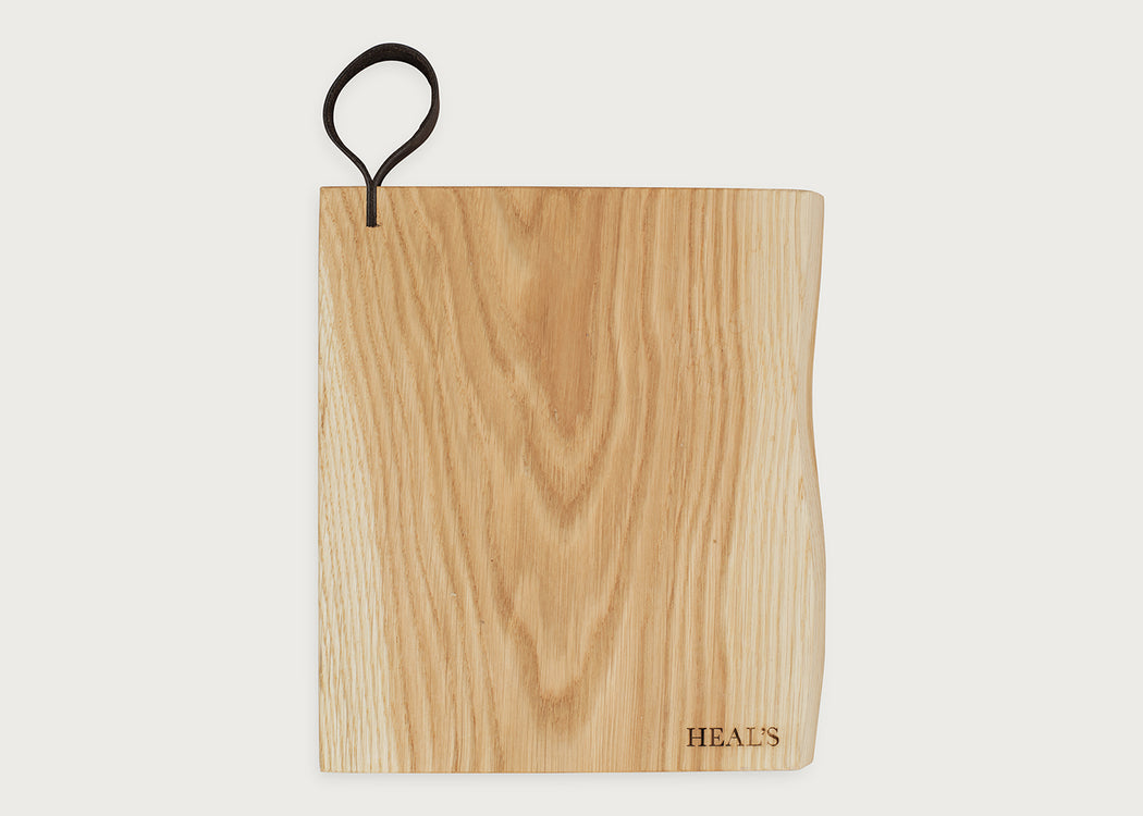 Leather Loop Oak Chopping Board