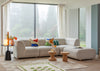 Lilli Left Hand Facing Curved Chaise Sofa