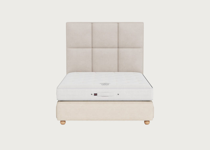 Devonshire Mattress and Wool De Luxe Divan Set Bun Feet