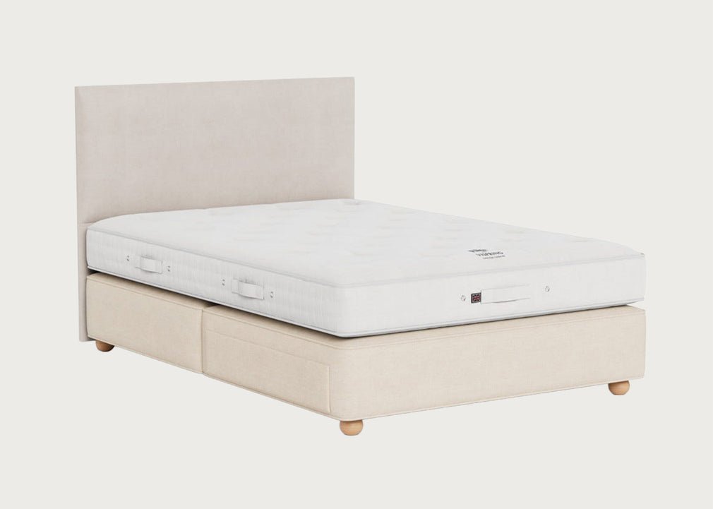 Elite Mattress and De Luxe Divan Set Bun Feet