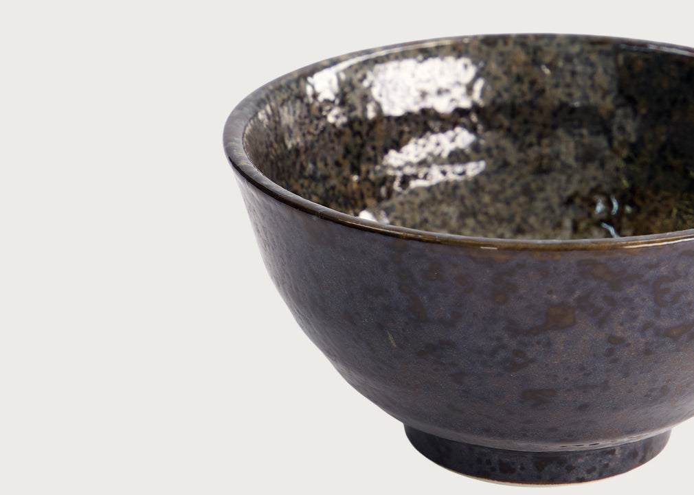 Minoyaki Eclipse Rice Bowl 12 x 6.4cm
