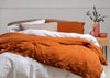 Washed Linen White Fitted Sheet