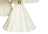 Monroe Porcelain 5 Light Chandelier Pendant White & Brushed Gold