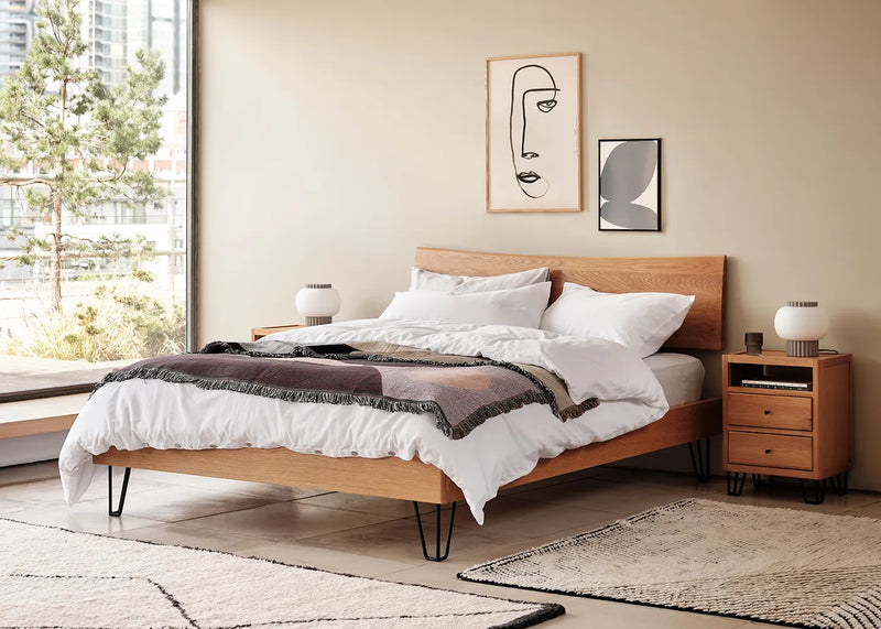 Organic Cotton Sateen White Duvet Cover