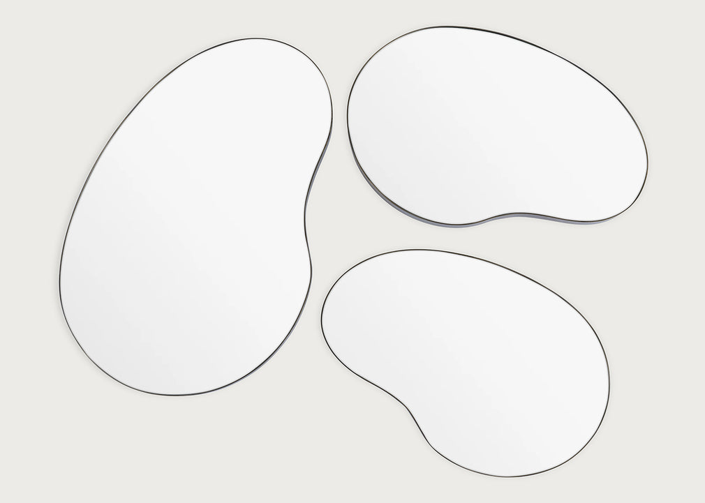 Organic Pebble Mirrors Set of 3
