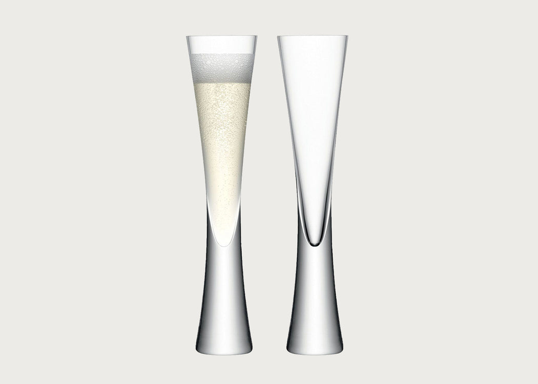 Moya Champagne Flute Clear Set Of 2