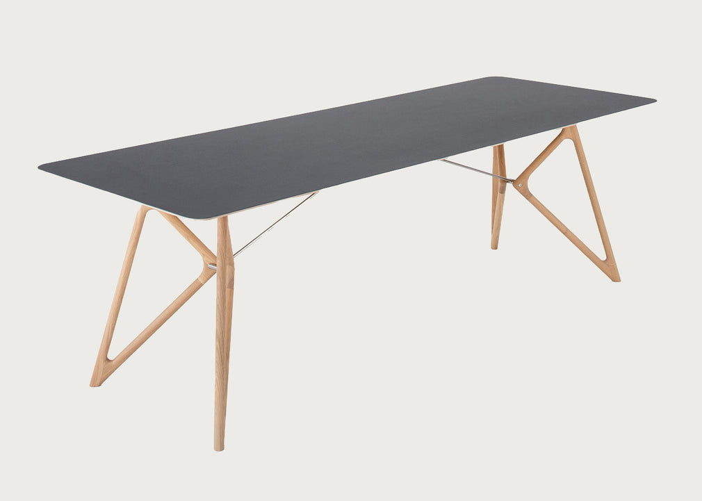 Tink Dining Table 200cm / Nero White Oiled Oak