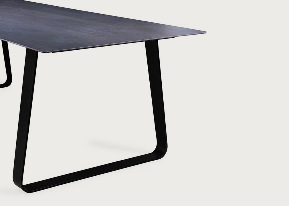 Vilna Dining Table Grey Anthracite Top