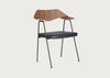 675 Chair Walnut / Black / Black Leather