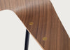 675 Chair Walnut / Black / Black Leather