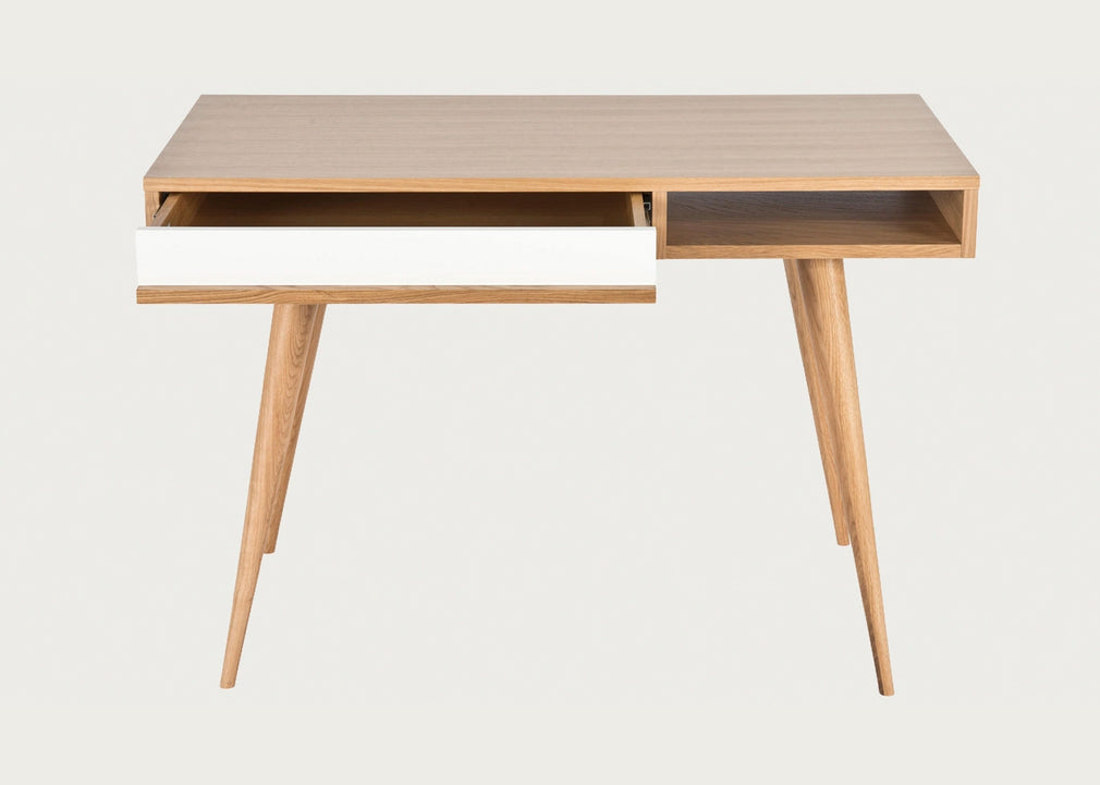 Celine Desk Oak and White