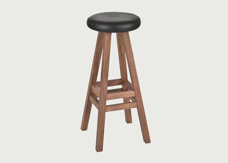 Oki-Nami Tall Bar Stool Walnut