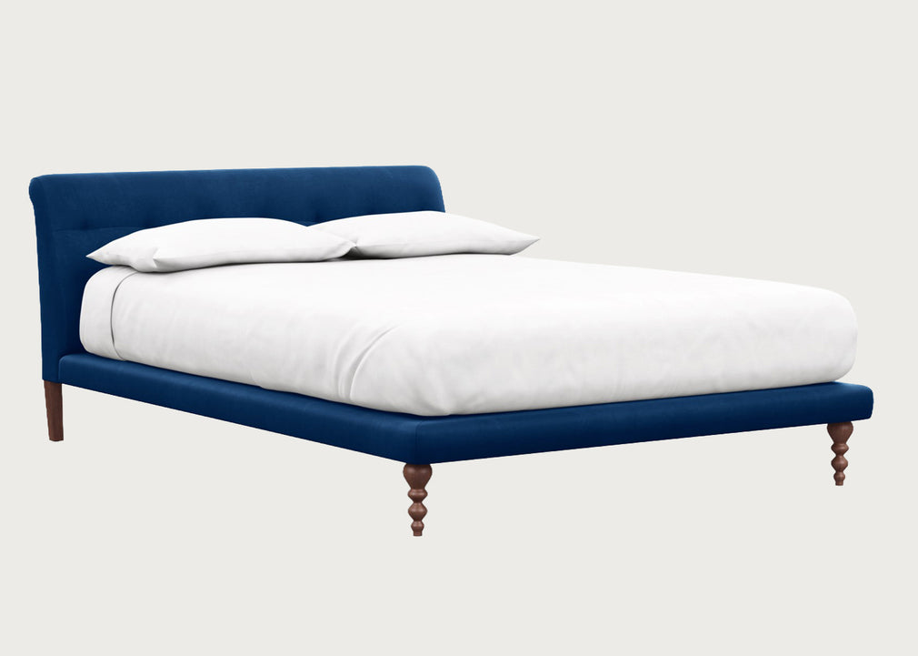 Oscar Bed Double / Velvet Petrol