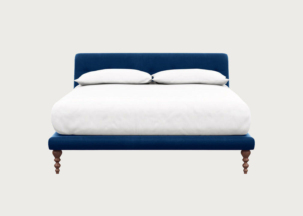 Oscar Bed Double / Velvet Petrol
