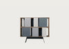 Different Trains Narrow Cabinet Walnut 2 Tier