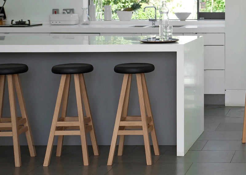 Oki-Nami Tall Bar Stool Oak