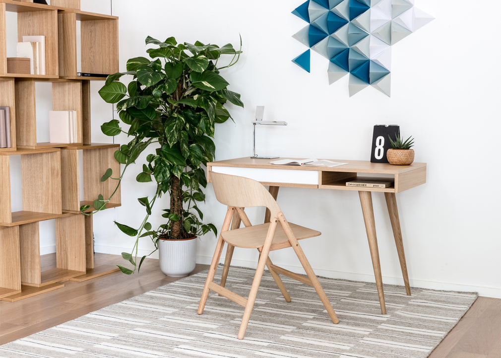 Celine Desk Oak and White