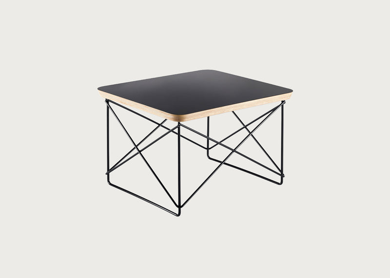 Eames Occasional Table LTR Basic Dark Legs Black