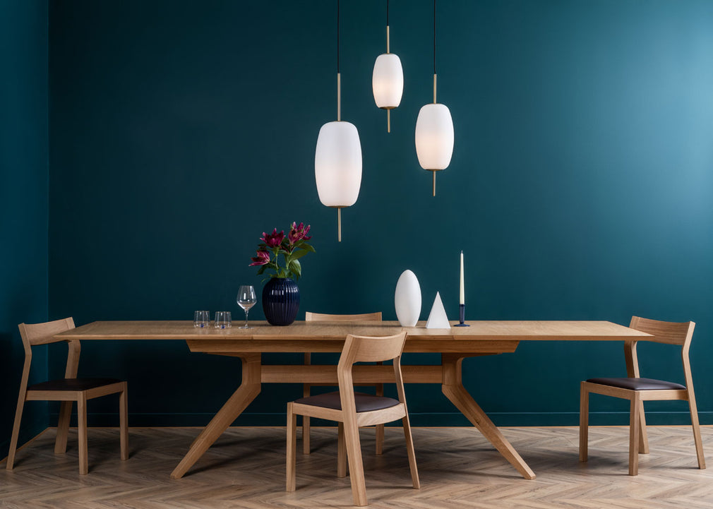 Cross Extending Dining Table Oak
