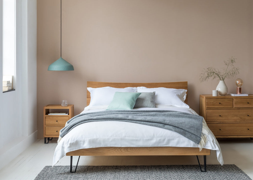 Brunel Bed Oak Headboard Double