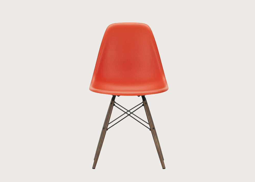 Eames DSW Chair RE Poppy Red / DSW Dark Maple