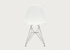 Eames DSR Chair RE White (Non-Recycled Plastic) / Chrome