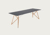 Tink Dining Table 220cm / Nero White Oiled Oak