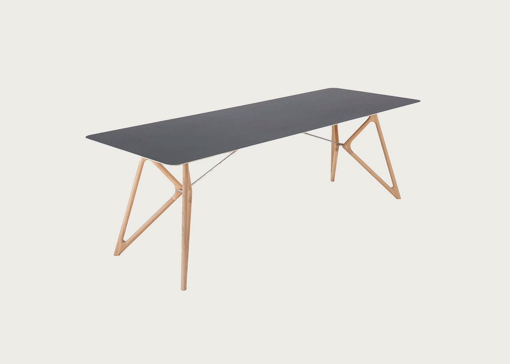 Tink Dining Table 220cm / Nero White Oiled Oak