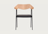 675 Chair Oak / Black / Black Leather