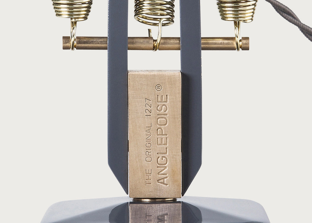 Original 1227 Brass Desk Lamp Elephant Grey