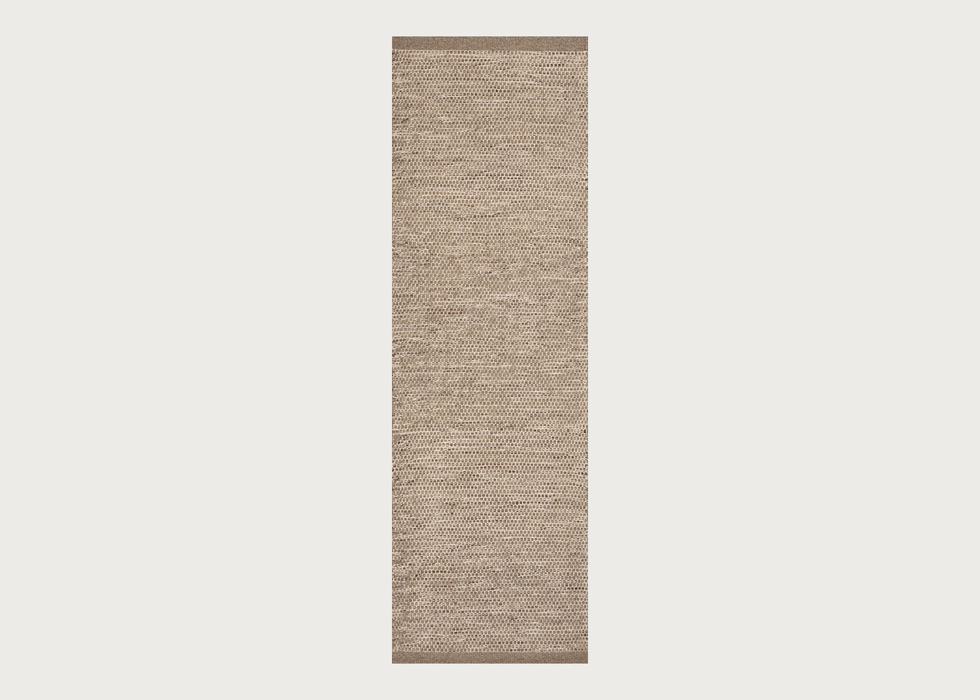 Asko Runner Rug Light Grey & Natural