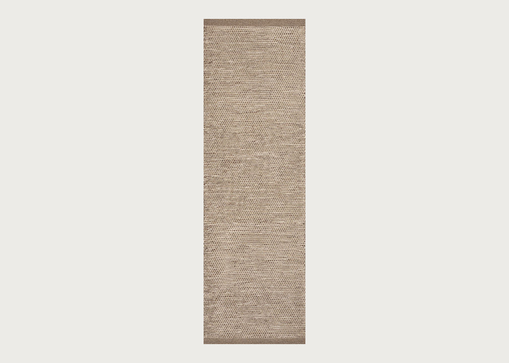 Asko Runner Rug Light Grey & Natural
