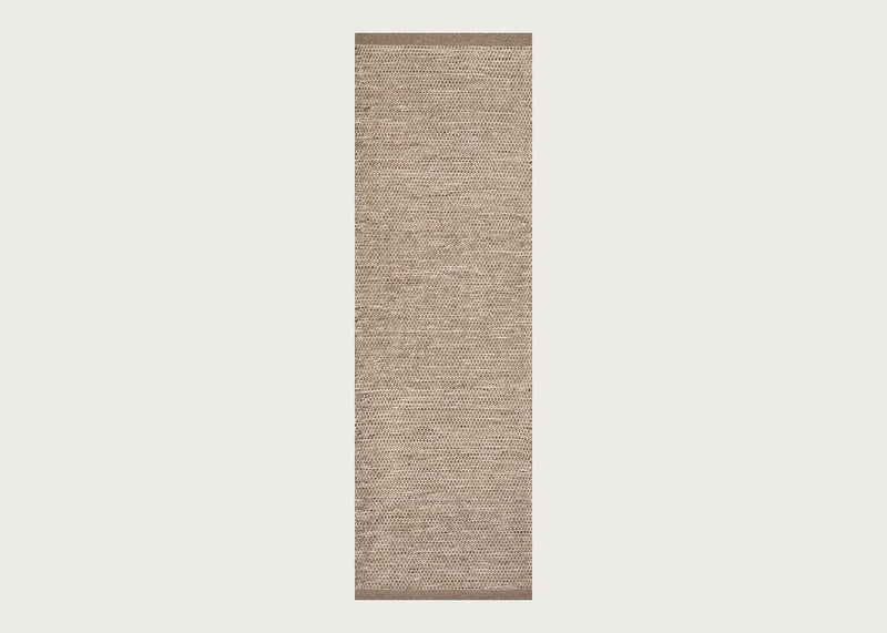 Asko Runner Rug Light Grey & Natural