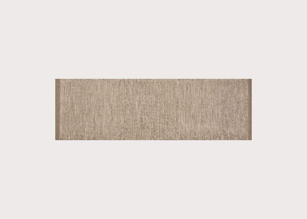 Asko Runner Rug Light Grey & Natural