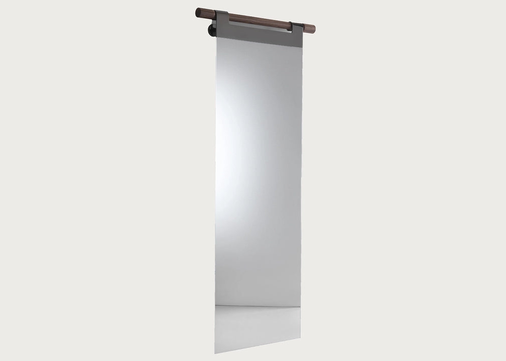 Walnut Hook Hang Wall Mirror