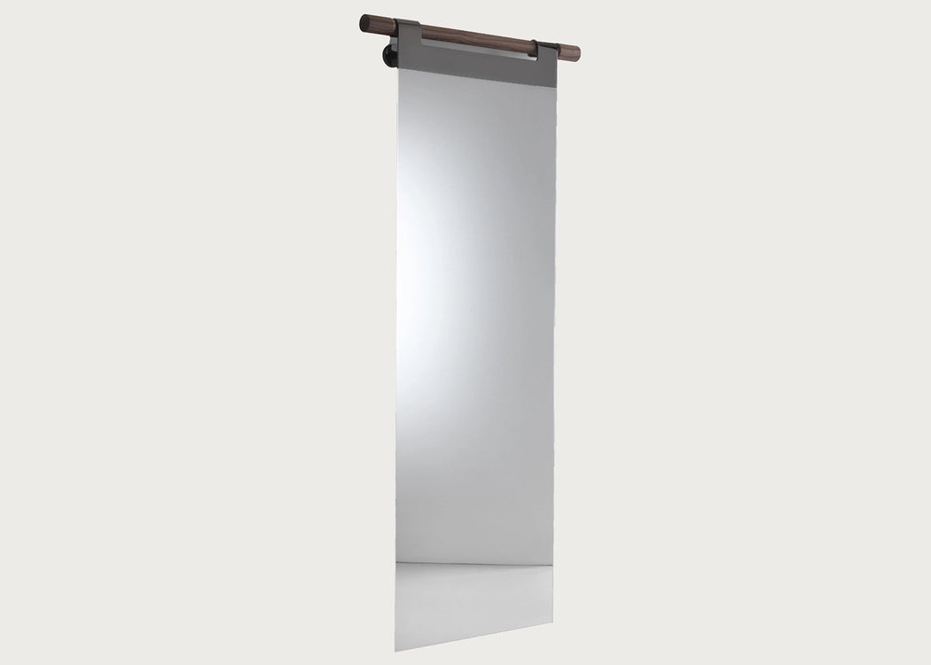 Walnut Hook Hang Wall Mirror