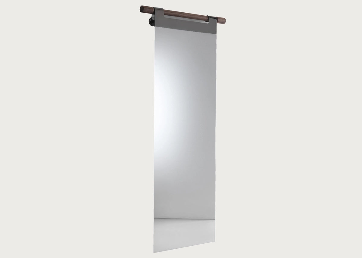 Walnut Hook Hang Wall Mirror