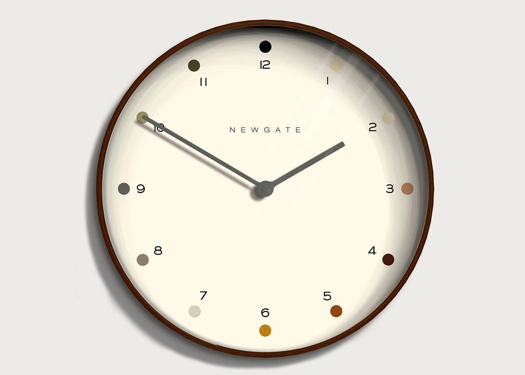 Mr Clarke Wall Clock Dark Dot Large