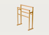Wooden Freestanding Towel Rail Large Natural Oak