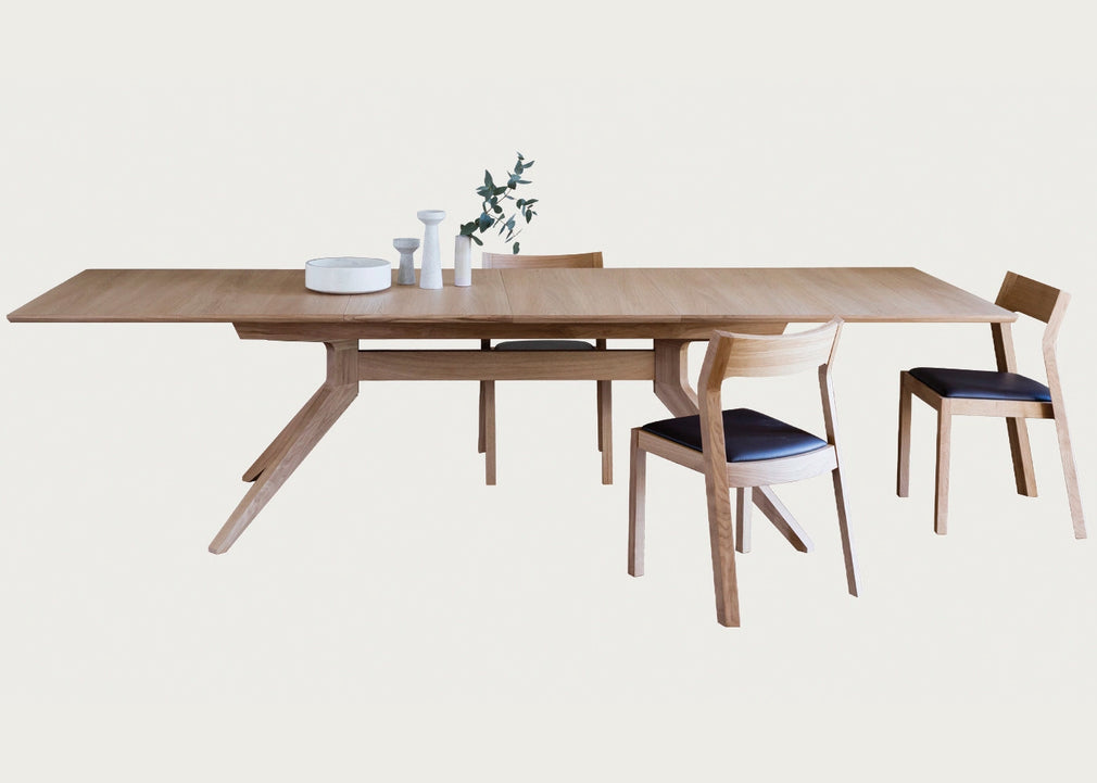 Cross Extending Dining Table Oak