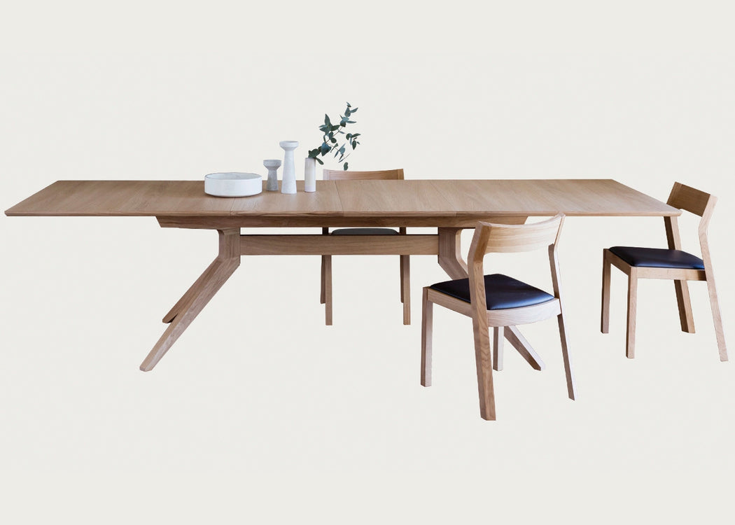 Cross Extending Dining Table Oak