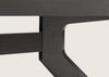 Cross Extending Dining Table Black Stain